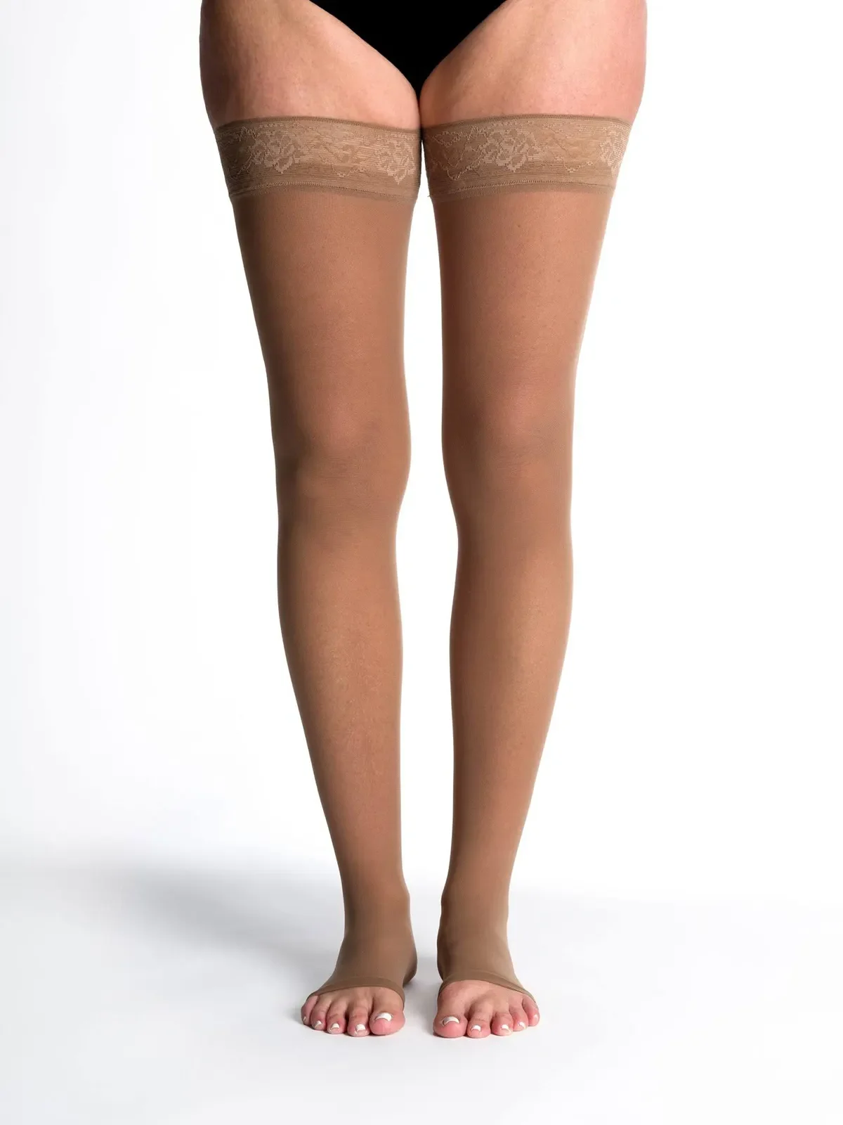 Sigvaris Women's Style Sheer Thigh-High Open-Toe