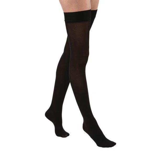 jobst relief thigh high stockings closed toe black