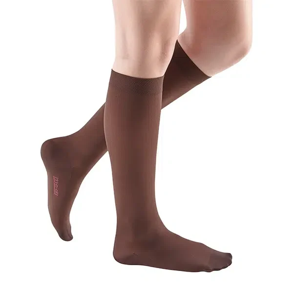 Mediven Comfort Calf compression stockings chocolate color