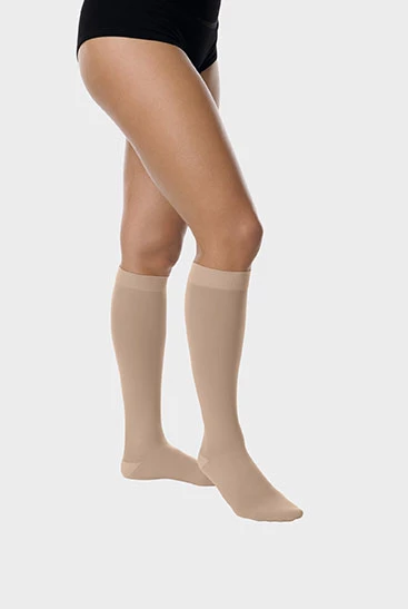 juzo basic knee high stocking closed toe