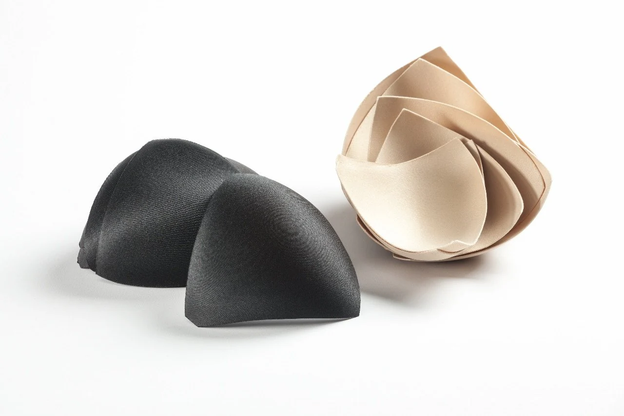 wear ease triangle bust cups nude and black colors