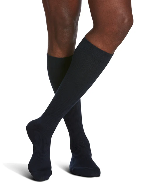 sigvaris men's casual cotton calf length compression socks