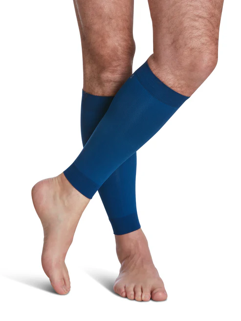 Sigvaris Mens Performance Sleeves Calf blue