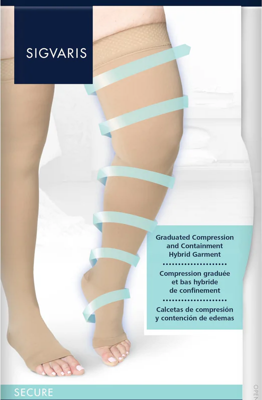 Sigvaris Men's Secure Thigh-High Open-Toe