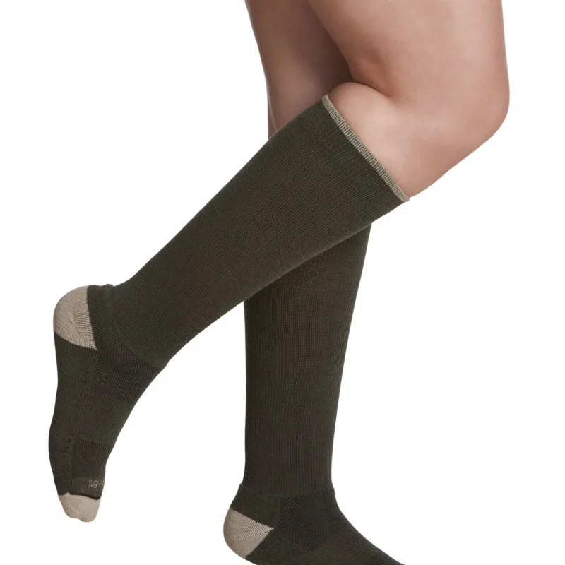 Womens Merino Outdoor Socks Calf olive