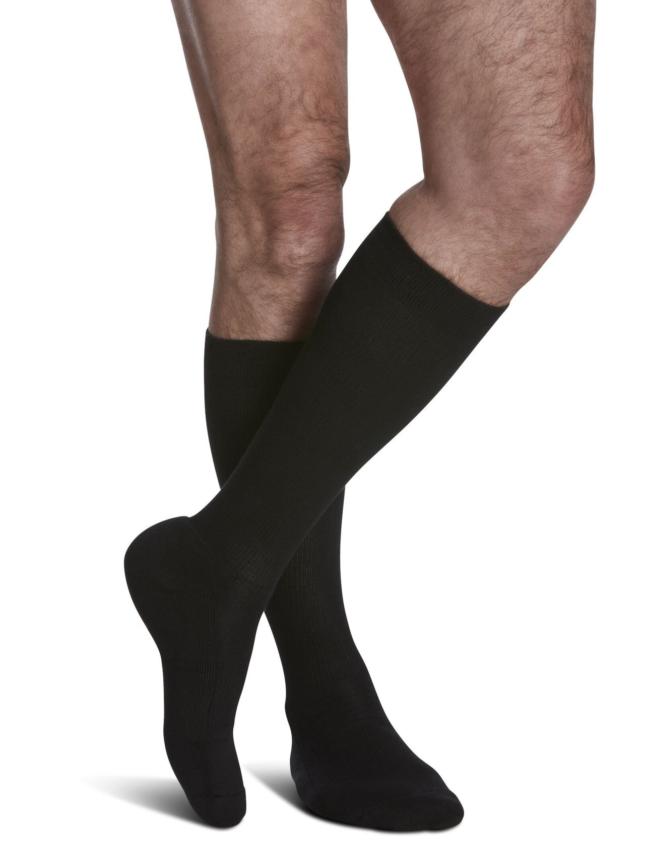 sigvaris cushioned cotton socks for men black
