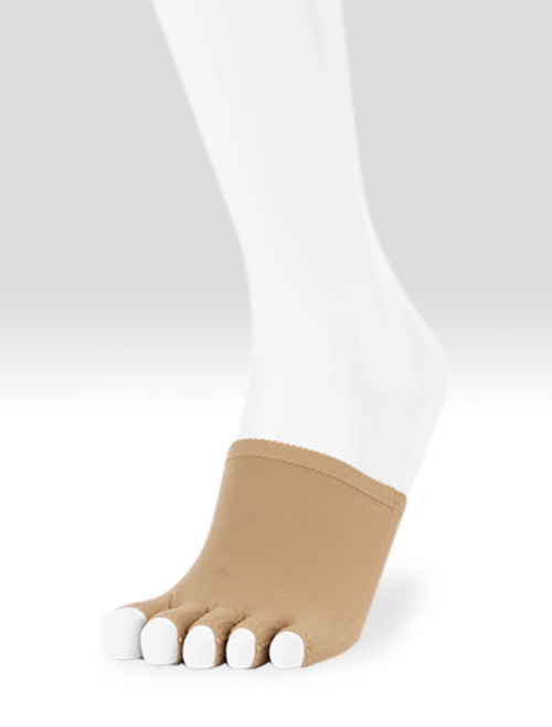juzo seamless compression foot portion beige