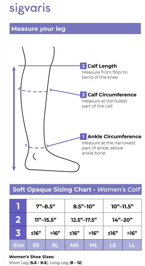 Sigvaris Women's Style Soft Opaque Calf Closed Toe - Image 6