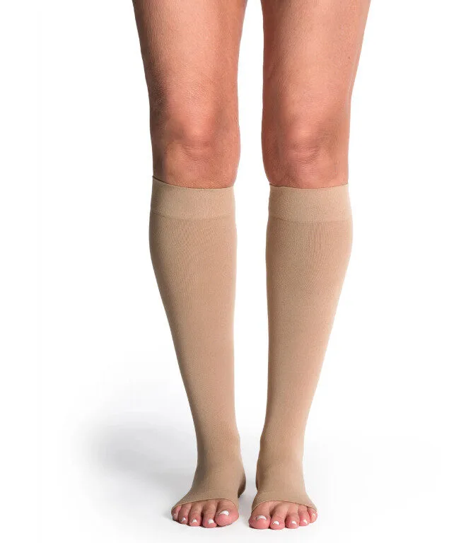 Sigvaris Women's Style Soft Opaque Calf Open-Toe